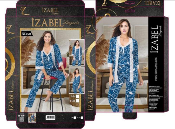 لباس خواب زنانه IZABEL مدل 5001،خرید وقیمت