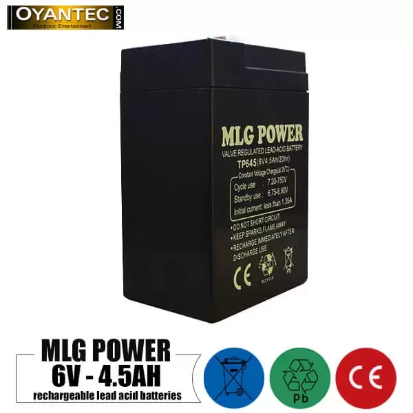 باتری شارژی 6 ولت 4.5 آمپر ام ال جی پاور (MLG POWER)