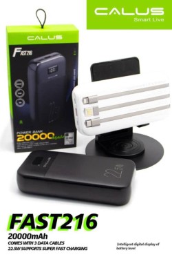 پاوربانک کالوس مدل FAST-216 با ظرفیت 20000 میلی آمپر ساعت