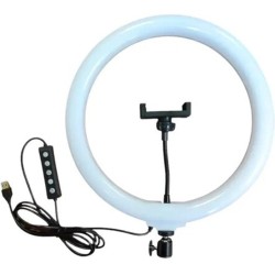 رینگ لایت 10 اینچ مدل RGB LED 3D-26 به همراه پایه کوتاه