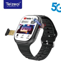 ساعت هوشمند Telzeal TC44 سیم کارت خور با حافظه ۶۴ گیگ و رم ۶ گیگابایت