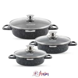 ست تابه دو دسته لایف اسمایل  LIFEP7STSHR-6-2