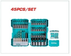 ست 45 عددی مته و سری پیچ گوشتی توتال مدل TACSD24502