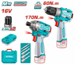 پک دوقلو دریل شارژی و ایمپکت شارژی توتال مدل tosli240968