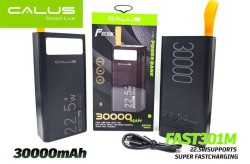 پاوربانک ۳۰۰۰۰ میلی‌آمپر کالوس (Kalus) مدل FAST 301M فست شارژ