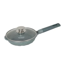 ماهیتابه تکدسته سنگی سایز 24 لایف اسمایل مدل 4fp7-24