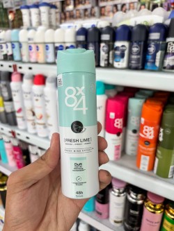 اسپری ضد تعریق 8×4 مدل فرش لایم Fresh Lime حجم 150 میل